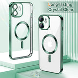 Husa pentru iPhone 12, Techsuit Lux Crystal MagSafe, albastru