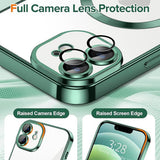 Husa pentru iPhone 12, Techsuit Lux Crystal MagSafe, albastru