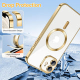 Husa pentru iPhone 12, Techsuit Lux Crystal MagSafe, argintiu