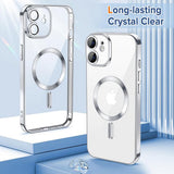Husa pentru iPhone 12, Techsuit Lux Crystal MagSafe, argintiu