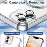 Husa pentru iPhone 12, Techsuit Lux Crystal MagSafe, argintiu