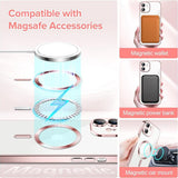 Husa pentru iPhone 12, Techsuit Lux Crystal MagSafe, argintiu