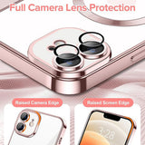 Husa pentru iPhone 12, Techsuit Lux Crystal MagSafe, argintiu