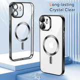 Husa pentru iPhone 12, Techsuit Lux Crystal MagSafe, argintiu