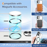 Husa pentru iPhone 12, Techsuit Lux Crystal MagSafe, argintiu