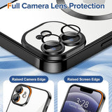 Husa pentru iPhone 12, Techsuit Lux Crystal MagSafe, argintiu