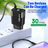 Incarcator retea Techsuit GaNeXus (CHPD131), GaN, USB, Type-C, Incarcare rapida, 33W, alb