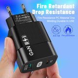 Incarcator retea Techsuit GaNeXus (CHPD131), GaN, USB, Type-C, Incarcare rapida, 33W, alb