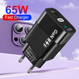 Incarcator retea Techsuit GaNeXus (CHPD131), GaN, USB, Type-C, Incarcare rapida, 33W, alb