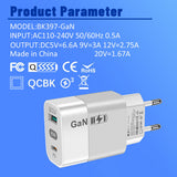Incarcator retea Techsuit GaNeXus (CHPD131), GaN, USB, Type-C, Incarcare rapida, 33W, alb