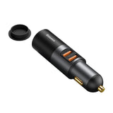 Incarcator auto Baseus Share Together (Ccbt-D0G/C00034800817-Z1), Cigarette Lighter Expansion, 2xUSB-A, QC 3.0 120W, gri