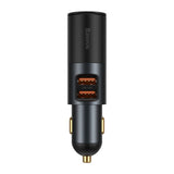 Incarcator auto Baseus Share Together (Ccbt-D0G/C00034800817-Z1), Cigarette Lighter Expansion, 2xUSB-A, QC 3.0 120W, gri