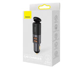 Incarcator auto Baseus Share Together (Ccbt-D0G/C00034800817-Z1), Cigarette Lighter Expansion, 2xUSB-A, QC 3.0 120W, gri