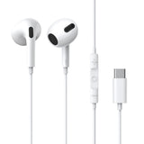 Baseus Casti Stereo Encok C17 (NGCR010002), cu Wire, Type-C, Microfon, 1.1m, Alb