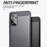Husa pentru Samsung Galaxy A13 4G, Techsuit Carbon Silicone, albastru