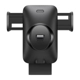 Suport auto Baseus cu Wireless Charging Wisdom Alignment (CGZX000001), pentru Grila ventilatie, 15W, negru