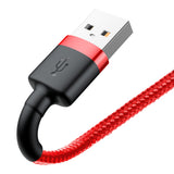 Cablu Baseus de date Cafule (Calklf-C09), USB to Lightning, 1.5A, 2m, rosu