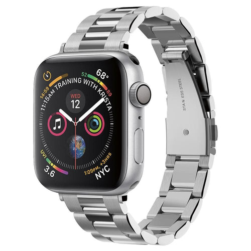 Curea pentru Apple Watch SE 40mm, Spigen Modern Fit (061MP25943), argintiu