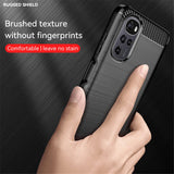 Husa pentru Motorola Moto G22, Techsuit Carbon Silicone, negru
