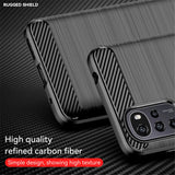 Husa pentru Motorola Moto G22, Techsuit Carbon Silicone, negru