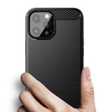 Husa pentru iPhone 14 Pro, Techsuit Carbon Silicone, albastru