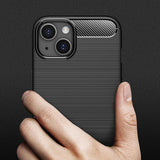 Husa pentru iPhone 14, Techsuit Carbon Silicone, albastru