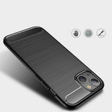 Husa pentru iPhone 14, Techsuit Carbon Silicone, albastru