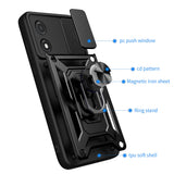 Husa pentru Motorola Moto E13, Techsuit CamShield Series, albastru