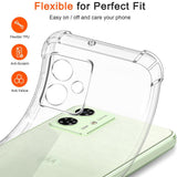 Husa pentru Motorola Moto G54 Power Edition, Techsuit Shockproof Clear Silicone, transparenta
