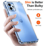 Husa pentru Motorola Moto G24 Power, Techsuit Shockproof Clear Silicone, transparenta