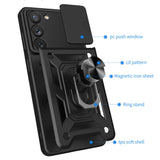 Husa pentru Samsung Galaxy S22 5G, Techsuit CamShield Series, albastru