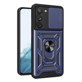 Husa pentru Samsung Galaxy S22 5G, Techsuit CamShield Series, albastru