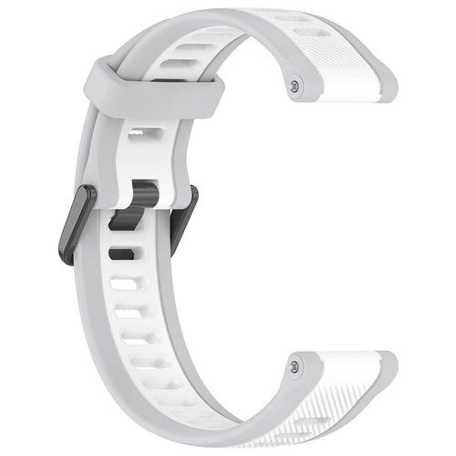Curea pentru Withings ScanWatch 38mm, Techsuit Watchband 18mm (W053), alb