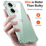 Husa pentru OnePlus Nord 3, Techsuit Shockproof Clear Silicone, transparenta