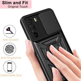 Husa pentru Motorola Edge 30, Techsuit CamShield Series, albastru