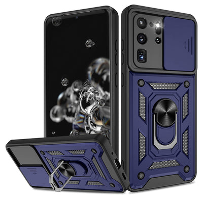Husa pentru Samsung Galaxy S20 Ultra 5G, Techsuit CamShield Series, albastru