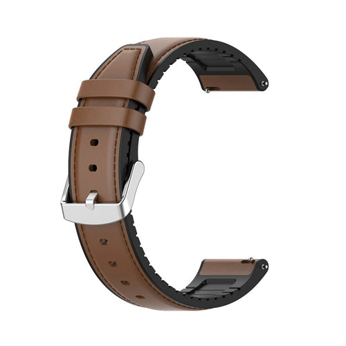Curea pentru Garmin vivoactive 3, Techsuit Watchband 20mm (W007), maro