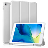 Husa tableta pentru iPad 8 10.2 (2020), Techsuit Flex Trifold (cu Pencil Holder), gri