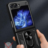 Husa pentru Samsung Galaxy Z Flip6, Techsuit CamShield Series, albastru