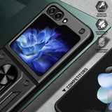 Husa pentru Samsung Galaxy Z Flip6, Techsuit CamShield Series, albastru