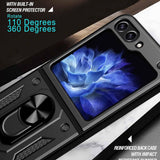 Husa pentru Samsung Galaxy Z Flip6, Techsuit CamShield Series, albastru