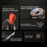 Incarcator wireless Lito Magnetic (LC03), pentru Apple Watch, cu Keyring, Charge On the Go, 5W, 1A, alb