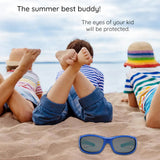 Ochelari de soare Techsuit Kids Polarized Sunglasses (800-C29), polarizati, UV400, bleu;bleumarin