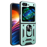 Husa pentru Samsung Galaxy Z Flip5, Techsuit CamShield Series, albastru