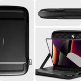 Geanta laptop Spigen Rugged Armor Pouch (AFA04270), pentru MacBook, Acer, HP, Lenovo, Dell cu 13, negru