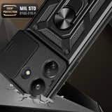 Husa pentru Xiaomi Redmi 13C 4G, Techsuit CamShield Series, albastru