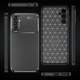 Husa pentru Samsung Galaxy S24, Techsuit CarbonFiber, negru