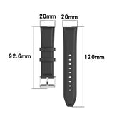 Curea pentru Garmin vivoactive 3, Techsuit Watchband 20mm (W007m), negru