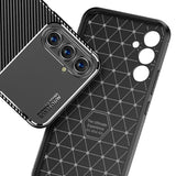 Husa pentru Samsung Galaxy A54, Techsuit CarbonFiber, negru