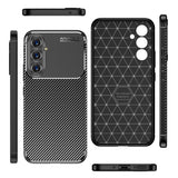 Husa pentru Samsung Galaxy A54, Techsuit CarbonFiber, negru